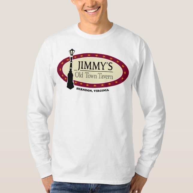 T-shirt Men's Basic White JOTT Logo Long Sleeve (Devant)