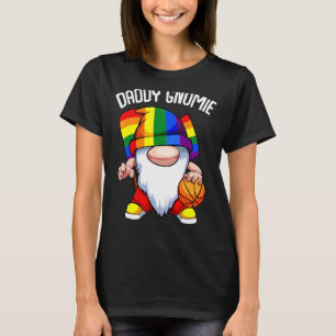 T-shirt Mens Basketball Daddy Gnome Lgbt Q Gay pride Rainb