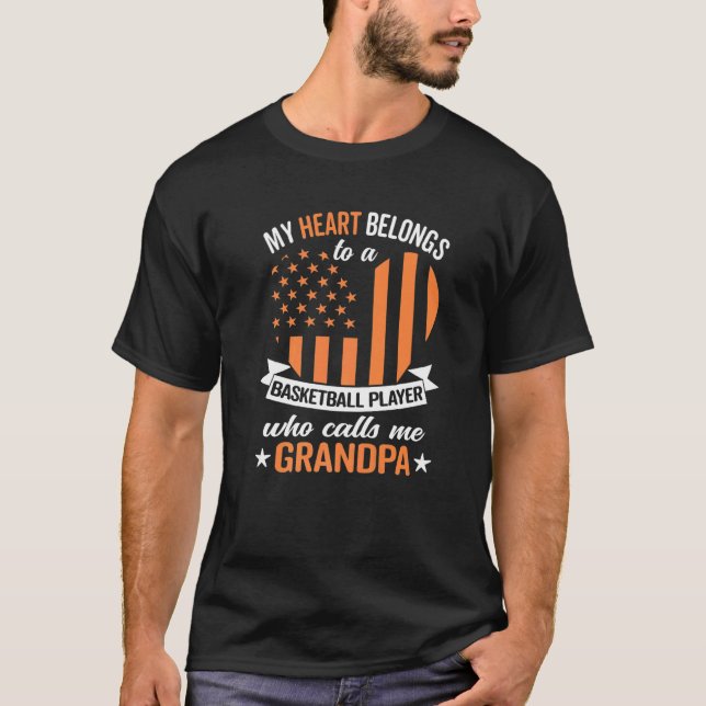 T-shirt Mens Basketball Grandpa (Devant)