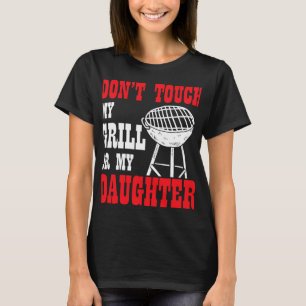 T-shirt Mens BBBQ Chemise Stand Back Papa Grilling Funny F