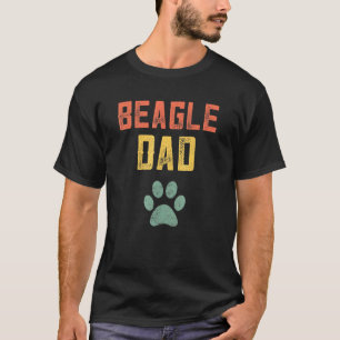 T-shirt Mens Beagle rétro J'aime Mon Beagle Papa Beagle Pr