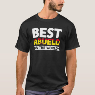 T-shirt Mens Best Abuelo Dans Le Monde Grand-Père