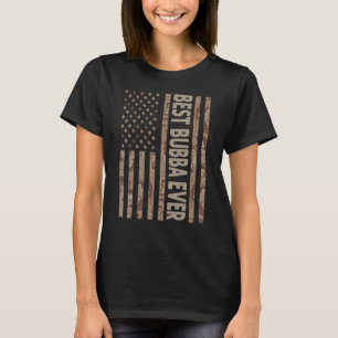 T-shirt Mens Best Bubba Ever Us Drapeau Américain Grandpa