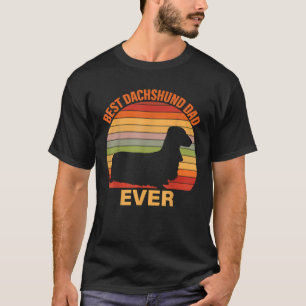 T-shirt Mens Best Dachshund Papa Jamais Père jour Da Da Dr