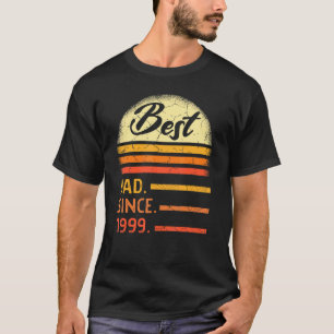 T-shirt Mens Best Dad Since 1999 Father's Day From Son Dau