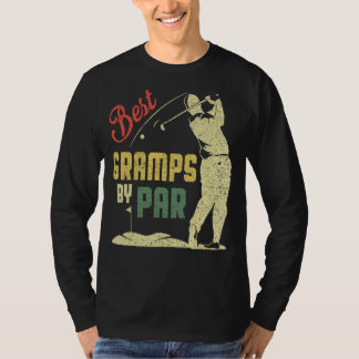 T-shirt Mens Best Gramps Par Par Fête des pères Golf Golfe