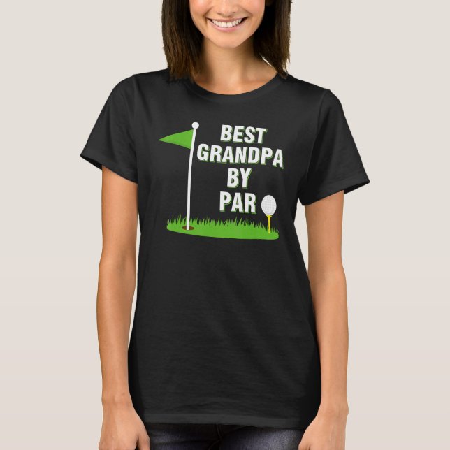 T-shirt Mens Best Grandpa By Par  Golf Fathers Day Christm (Devant)