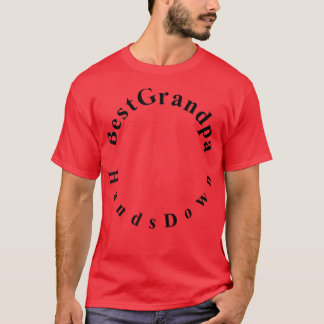 T-shirt Mens Best Grandpa Hands Down  Craft For Handprints