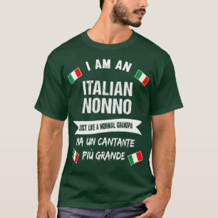 T-shirt Mens Best Italian Nonno Great Italian Grandpa