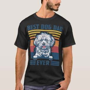 T-shirt Mens Best Lhasa Apso Papa Jamais Drôle Chien Papa 