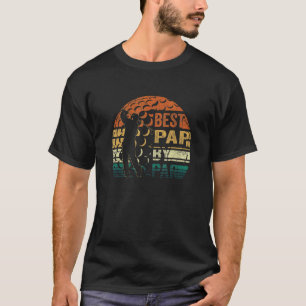 T-shirt Mens Best Pap By Par Retro Fête des pères Golf