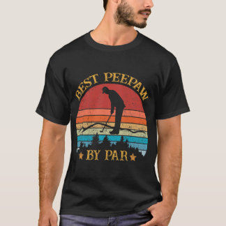 T-shirt Mens Best Peepaw By Par Par Fête des pères Golf Lo