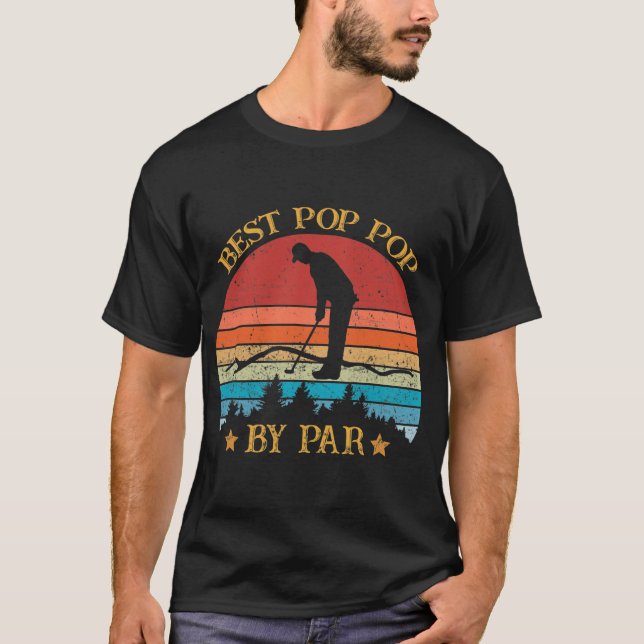 T-shirt Mens Best pop Par Par Fête des pères Golf Lover (Devant)