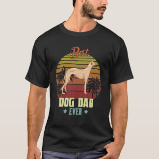 T-shirt Mens Best Sloughi Papa Ever papa Propriétaire Amou