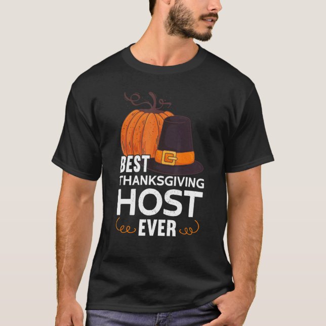 T-shirt Mens Best Thanksgiving Host Ever Thanks Giving  Th (Devant)