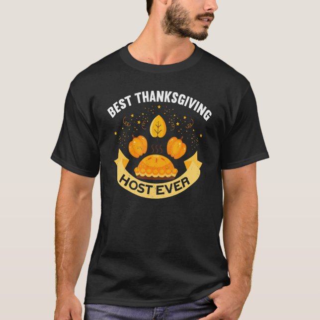 T-shirt Mens Best Thanksgiving Host Ever Thanks Giving  Th (Devant)