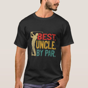 T-shirt Mens Best Uncle By Par Retro Fêtes des pères Cadea