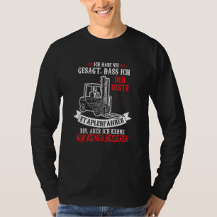 T-shirt Mens Bester Chauffeur de chariots élévateurs Dit E