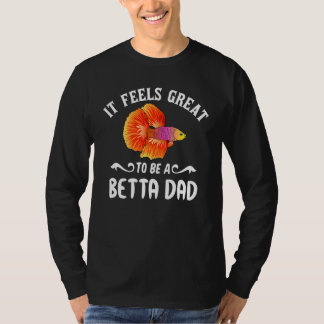T-shirt Mens Betta Poisson Papa Siamese Lutter Poisson Gar