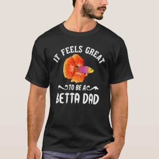 T-shirt Mens Betta Poisson Papa Siamese Lutter Poisson Gar