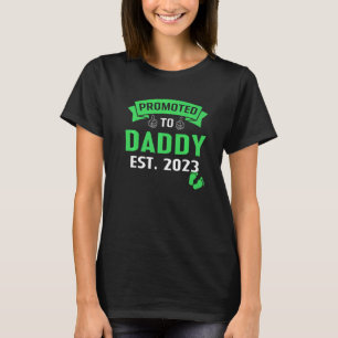T-shirt Mens Bientôt Être Papa 2023 Drôle Promu À Papa E