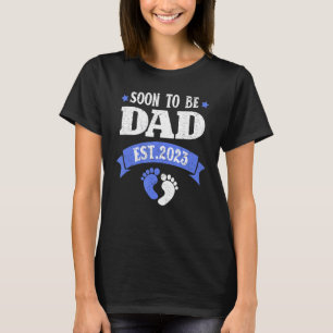 T-shirt Mens Bientôt Être Papa 2023 Grossesse Faire-part