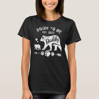 T-shirt Mens Bientôt être papa 2023 pour nouveau papa 1