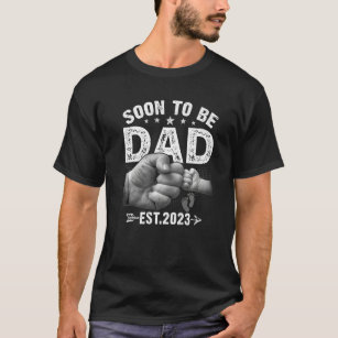 T-shirt Mens Bientôt Être Papa Est 2023 Baby shower Rétro 