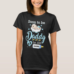 T-shirt Mens Bientôt Être Papa Est 2023 Grossesse Bébé Ann