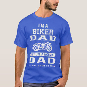 T-shirt Mens Biker Dadfor Moto et Chopper Rider Graisse