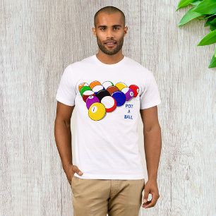T-Shirt Mens Billard Ball