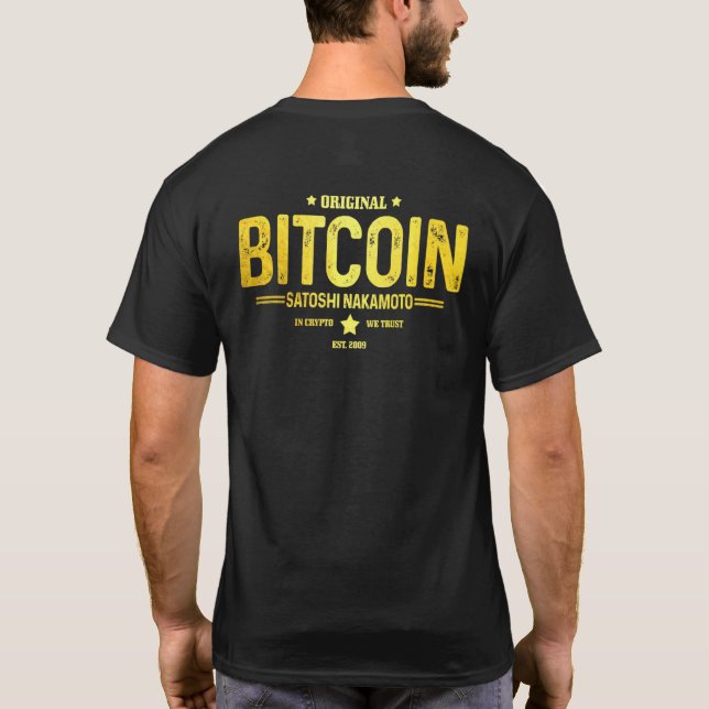 T-shirt Mens Bitcoin Est 2009 Hodl Crypto Devise Btc Tra (Dos)