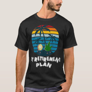 T-shirt Mens Bitcoin & Weed Mon plan de retraite Drôle Cry