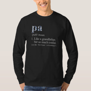 T-shirt Mens Blue Cravate Die Cool Pa Comme Un Grand-Père