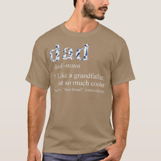 T-shirt Mens Blue Cravate Die Cool Papa Comme un grand-pèr