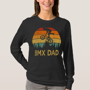T-shirt Mens Bmx Cycling Vintage Rétro Bmx Papa Pères Da
