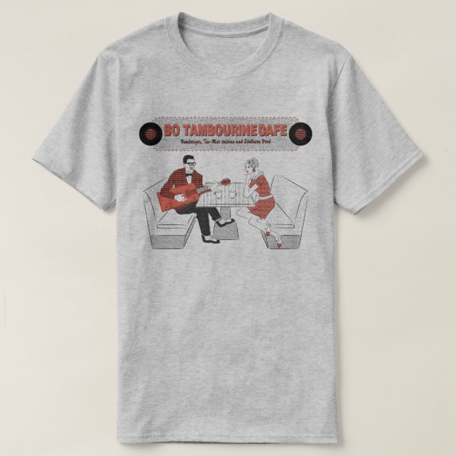 T-shirt Mens BO TAMBOURiNE CAFE (Design devant)