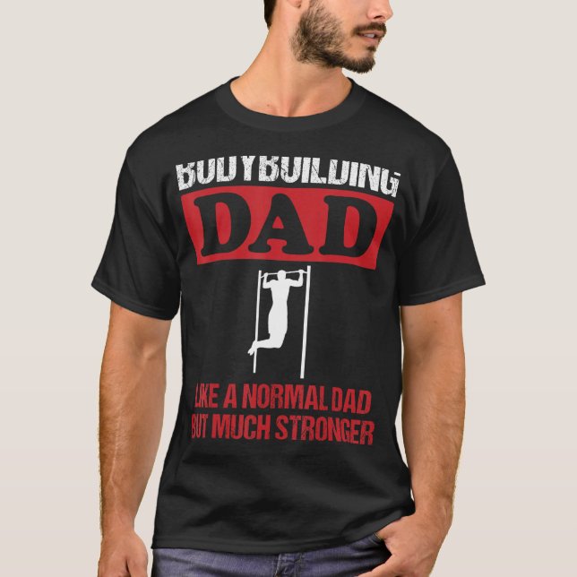 T-shirt Mens Bodybuilding Dad Saying Pull Ups Strength Tra (Devant)