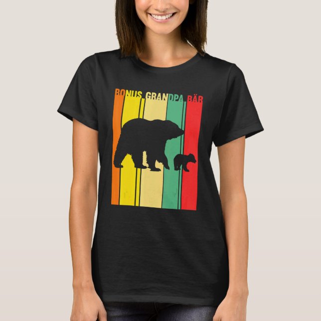 T-shirt Mens Bonus Grandpa Bär Bonus Grand (Devant)