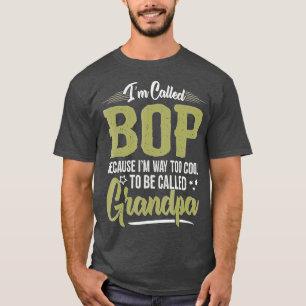 T-shirt Mens Bop pour grand-père Fête des pères masculine 