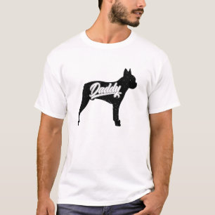 T-shirt Mens Boston Terrier Daddy Propriétaire Papa Pères 