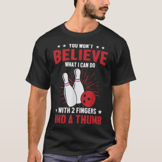 T-shirt Mens Bowler Sport Cite Drôle Bowling Lover