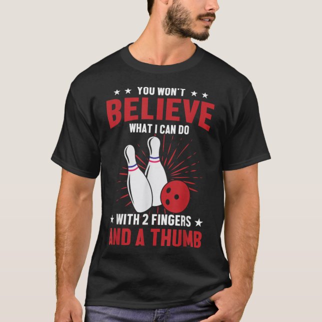T-shirt Mens Bowler Sport Cite Drôle Bowling Lover (Devant)