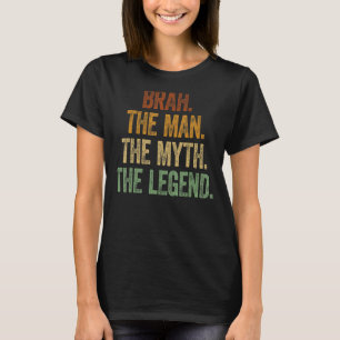 T-shirt Mens Brah Hommes Mythe Légende Surf Papa Retro Vin