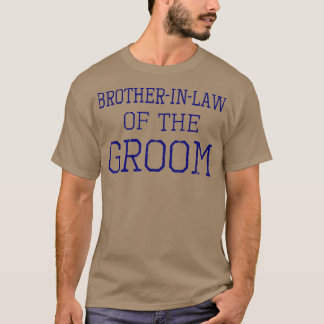 T-shirt Mens Brotherinlaw Du Mariage De Coordination De La