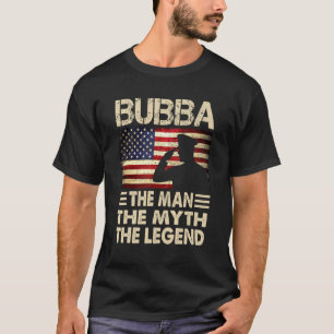 T-shirt Mens Bubba L'Homme Le Mythe La Légende American Fl