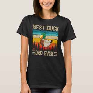 T-shirt Mens Canard Oiseau Vintage meilleur canard papa ja