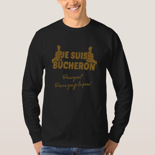 T-shirt Mens Car Je Le Peux Chainsaw Chain Saw (Devant)