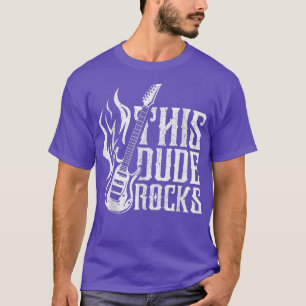 T-shirt Mens Ce Dude Rocks Rock N Roll Rock Music