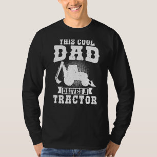 T-shirt Mens Ce Père Cool Conduit Un Tracteur Tracteurs